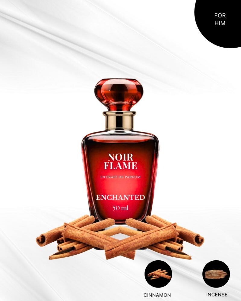 Enchanted Noir Flame For Him | Bold Collection | Smoky Spicy | 50ml Extrait de Parfum