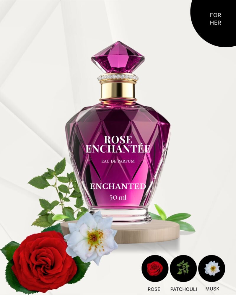 Enchanted Rose Enchantée For Her | Romantic Collection | Classic Floral | 50ml Eau de Parfum