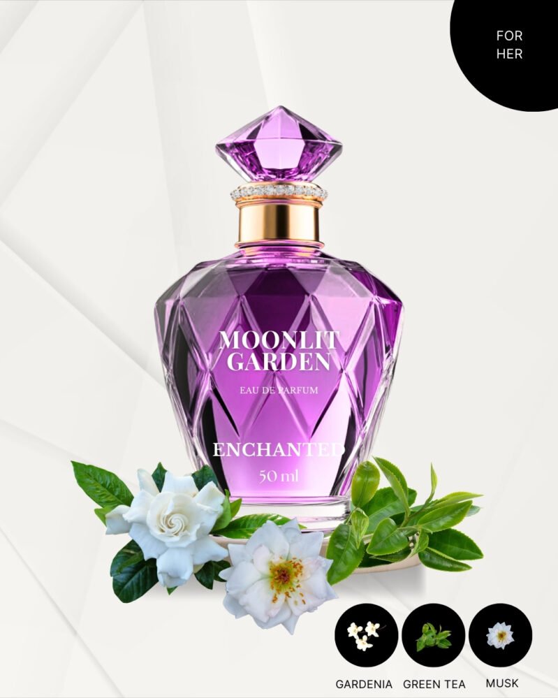 Enchanted Moonlit Garden For Her | Romantic Collection | Floral Green | 50ml Eau de Parfum