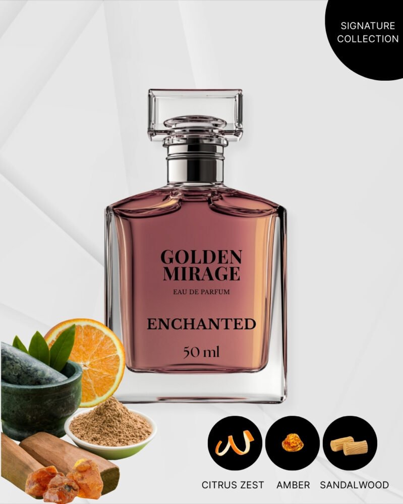 Enchanted Golden Mirage  Unisex | Signature Collection | Amber Citrus | 50ml Eau de Parfum